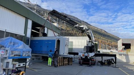 Fintec VarioJet am Kran